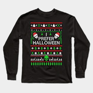 Spooky Christmas Skelecrew Long Sleeve T-Shirt